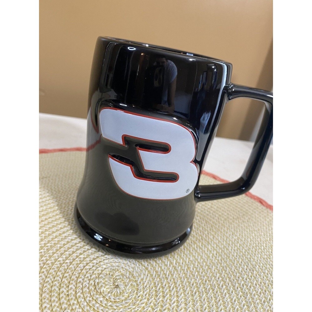 Vintage 2001 Dale Earnhardt Sr Black 18 Oz Coffee Mug #3 With Box